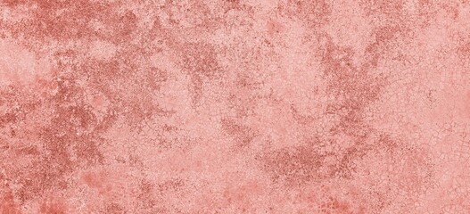 Panorama of Antique red painted concrete wall in vintage style texture and background seamless