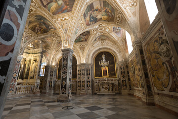 Obraz premium Interno del duomo di amalfi, costiera amalfitana