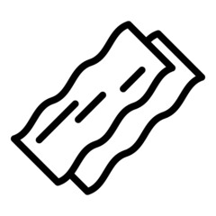 Obraz premium Mozzarella lasagna icon outline vector. Lasagne pasta. Italian dish