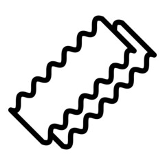 Lasagna cuisine icon outline vector. Food cheese. Italian dish