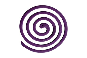 Mosquito coils, isolated on a white background with clipping path.