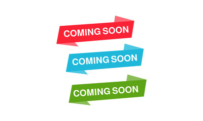  Coming Soon icons vector design 