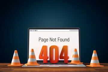 Http 404 error not found page design concept