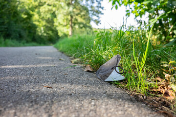 The new waste problem, mouth-nose protection. Waste during COVID-19.