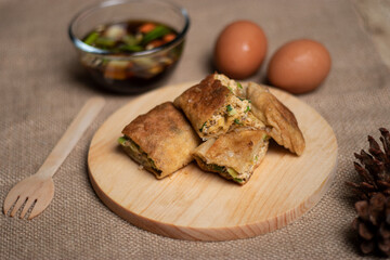 Martabak Telor - Indonesian Savory Crunchy Egg Snack