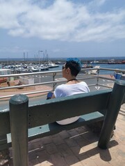 mujer relax vacaciones