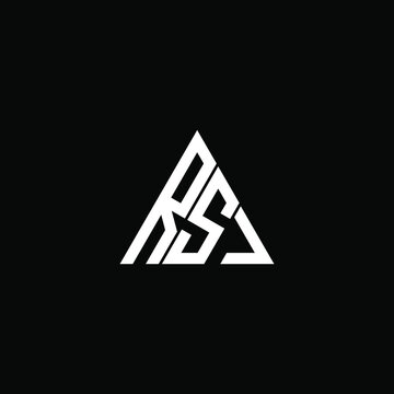 RSJ letter logo creative design. RSJ unique design
