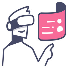 VR Virtual reality icon