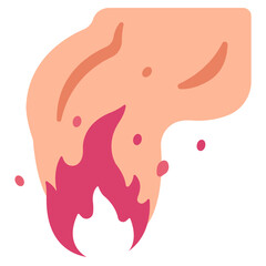 fire pollution icon