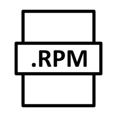 .RPM Linear Vector Icon Design