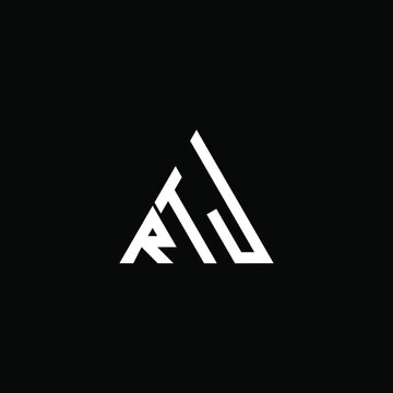 RTJ letter logo creative design. RTJ unique design