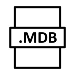 .MDB Linear Vector Icon Design