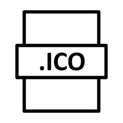 .ICO Linear Vector Icon Design