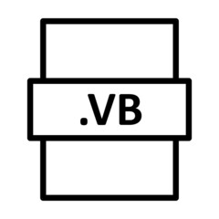 Fototapeta premium .VB Linear Vector Icon Design