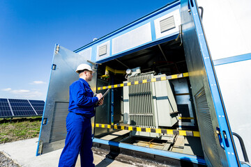 Execution of electrical measuring works on the power transformer