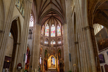 Fototapeta na wymiar Cathedral of Bayonne, Pyrénées-Atlantiques, Basque Country, France