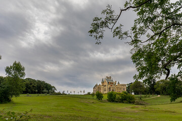 Abbadia castle in Hendaye, Pyrénées-Atlantiques, Basque Country, France