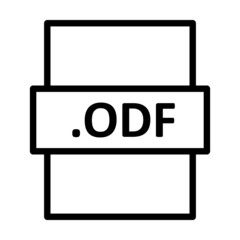 .ODF Linear Vector Icon Design