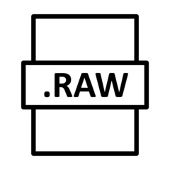 .RAW Linear Vector Icon Design