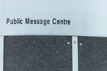 street message board 