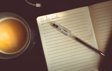 pen and notebook