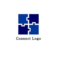 Obraz premium Abstract puzzle logo vector demplate