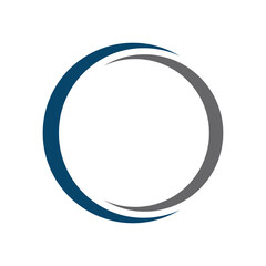 swoosh ring logo vector design template