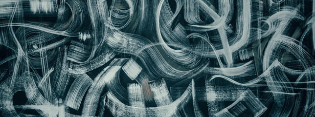 Abstract background with graffiti on the wall. Modern hipster banner with painting.