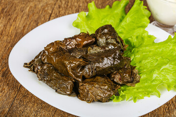 Turkish traditional cuisine - Grape Dolma