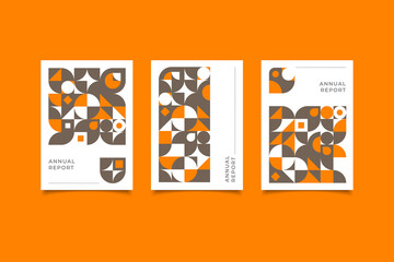 geometric retro business cover collection