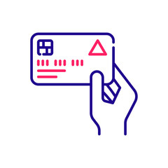 credit card payment vector 2 colours icon style illustration. EPS 10 File