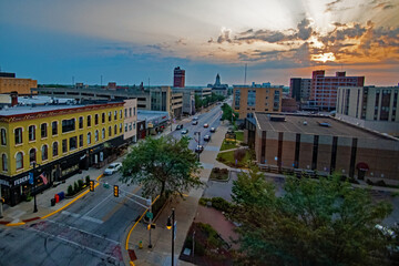 Sunset over Terre Haute IN