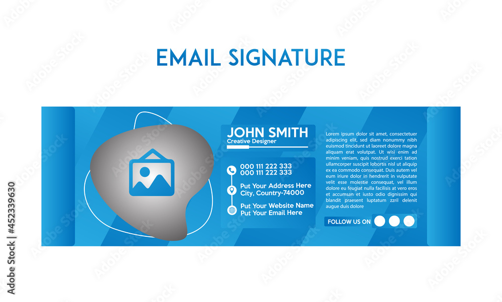 Canvas Prints new email signature design and header template