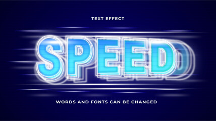 futuristic fast speed text effect editable eps cc