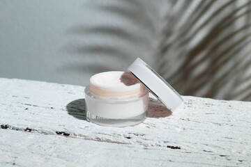 beauty fashion cosmetic makeup bottle lotion cream product with skincare healthcare concept on...