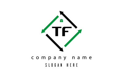 TF creative real estate letter logo