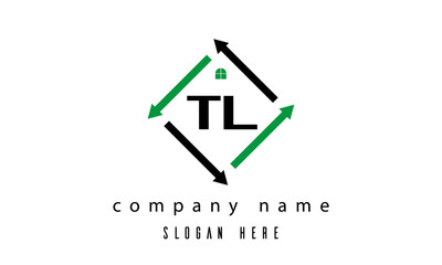 TL creative real estate letter logo