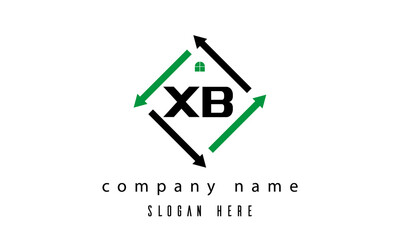 XB creative real estate letter logo