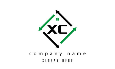 XC creative real estate letter logo