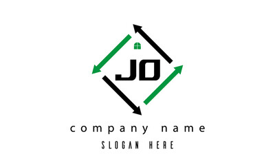 JO creative real estate letter logo