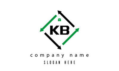 KB creative real estate letter logo