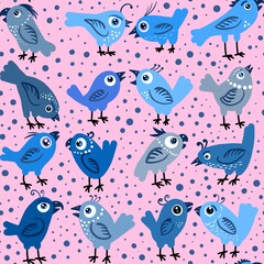 seamless pattern with fishes