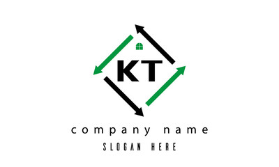 KT creative real estate letter logo