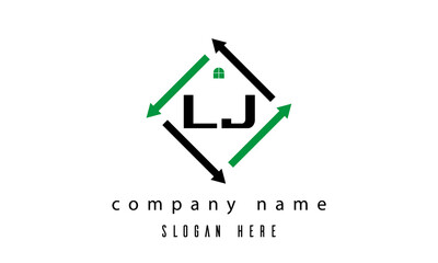 LJ creative real estate letter logo