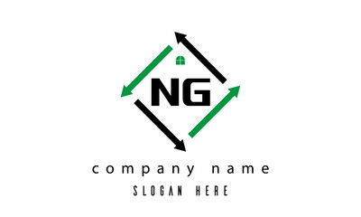 NG creative real estate letter logo