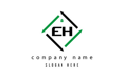 EH creative real estate letter logo