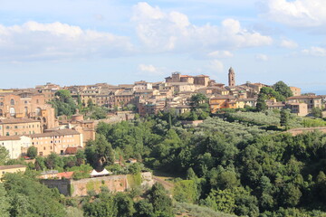Fototapeta na wymiar Vue de la ville de Sienne, Italie