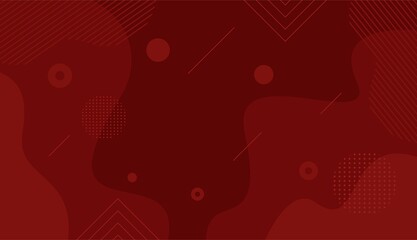 Abstract red background with shape vector design