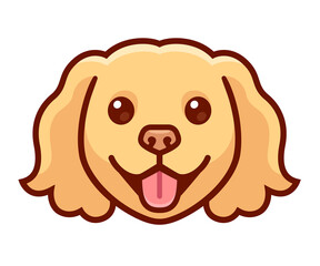 Cute cartoon Spaniel dog face