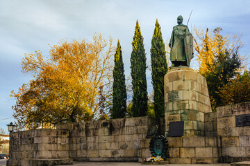 Statue of D. Afonso Henriques, the first King of Portugal